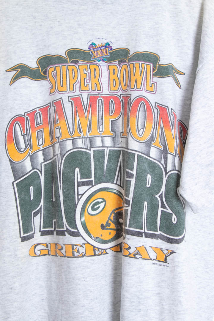 Image of 1996 Green Bay Packers Super Bowl Champions Graphic T-Shirt (XL)