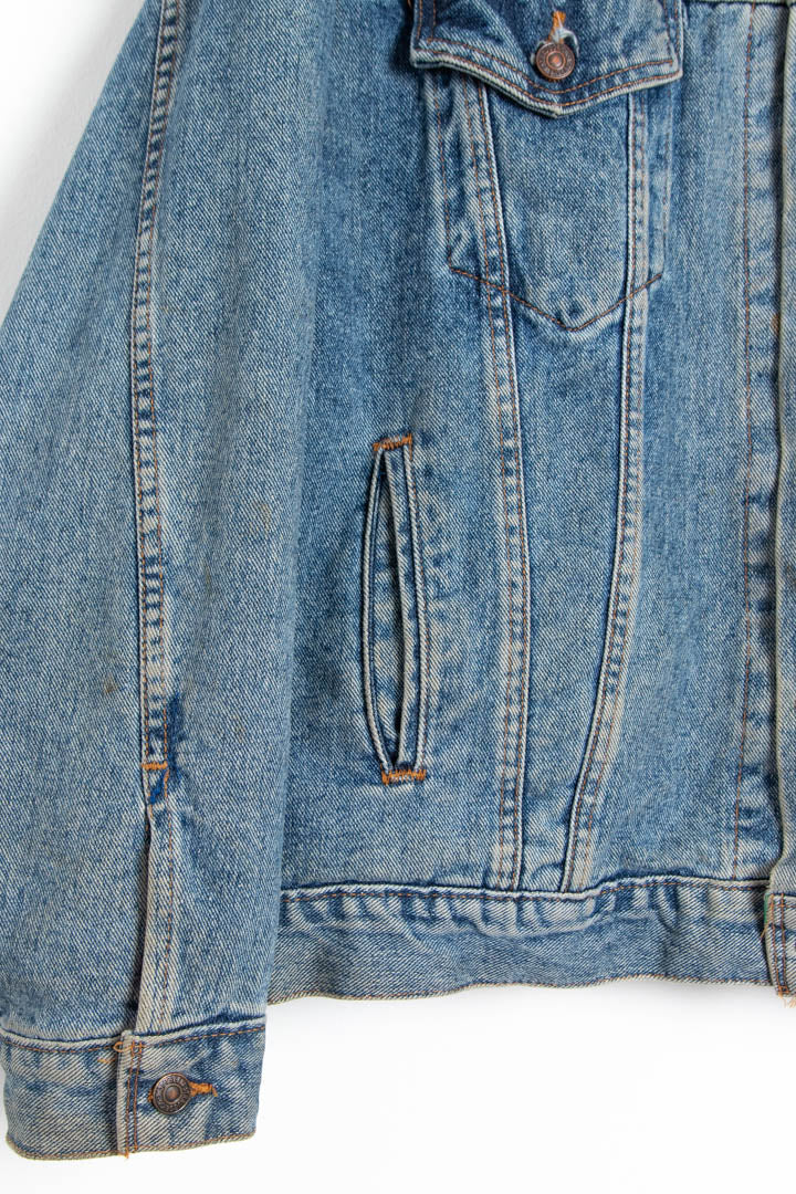Image of Levi's Blanket Lined Denim Trucker Jacket (XL)