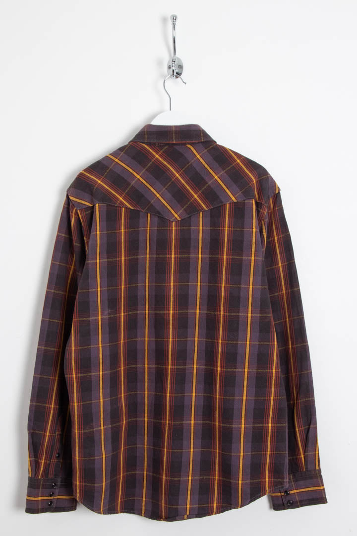 Image of Avirex Long Sleeve Checkered Flannel Shirt (M)