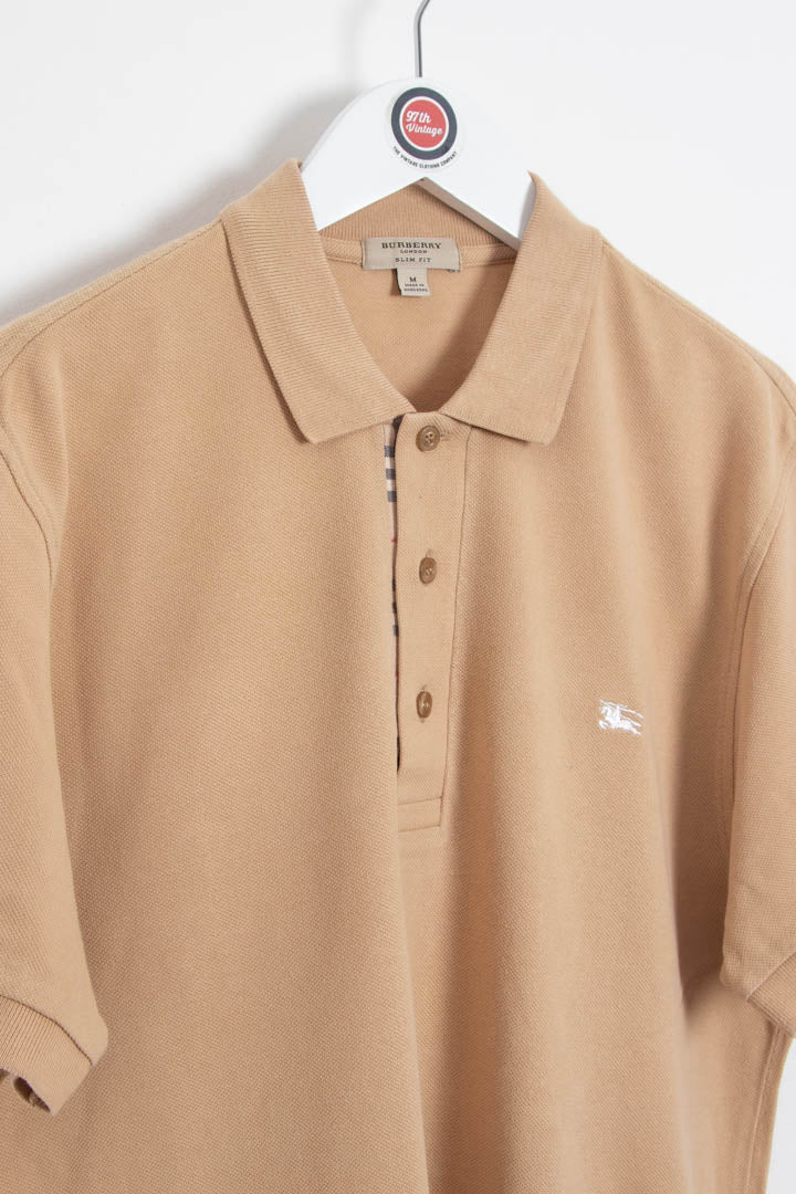 Image of Burberry Short Sleeve Polo Shirt (S)