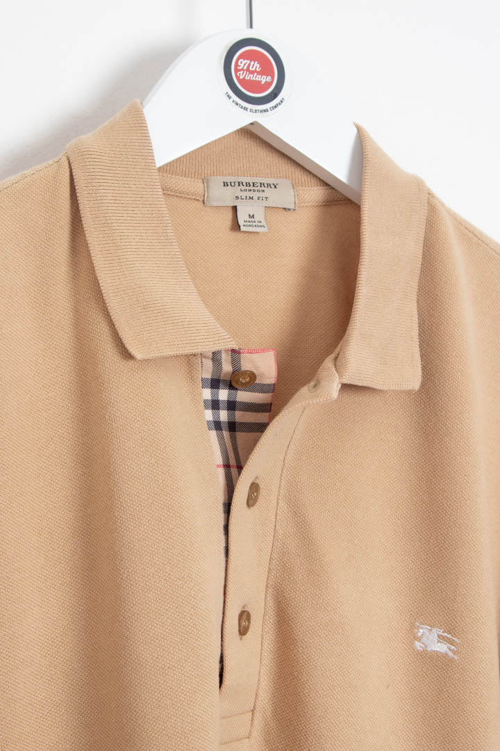 Image of Burberry Short Sleeve Polo Shirt (S)