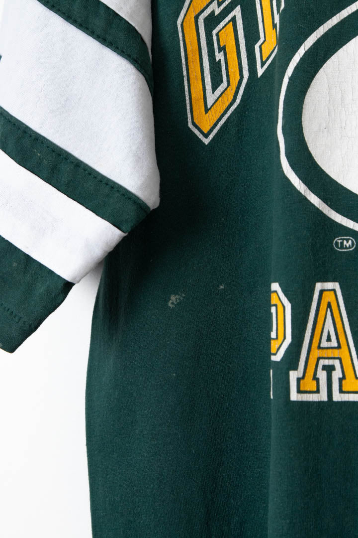 Image of Green Bay Packers Single Stitch Graphic T-Shirt (M)