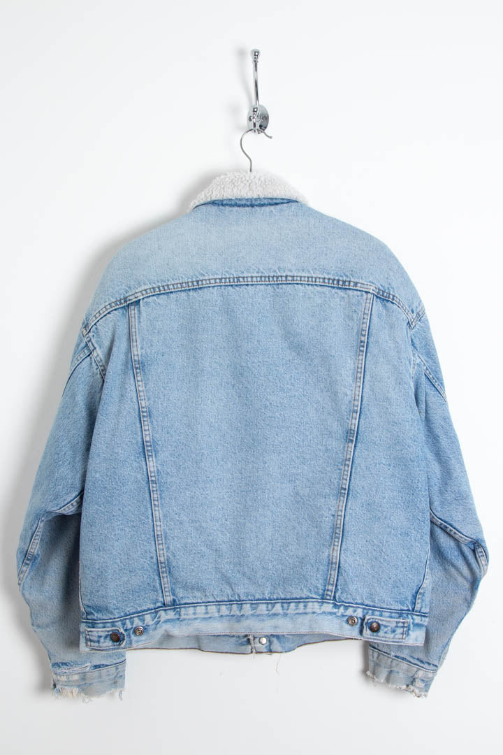 Image of Women's Levi's Sherpa Trucker Denim Jacket (XL)
