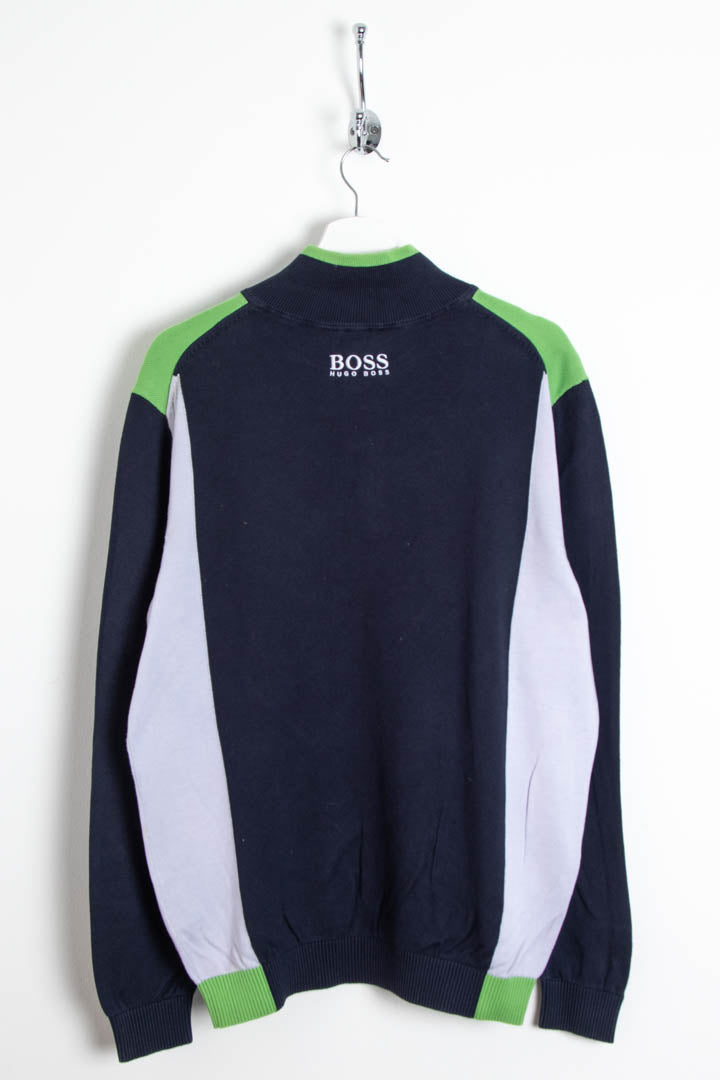 Image of Hugo Boss 1/4 Zip Knitted Jumper (M)