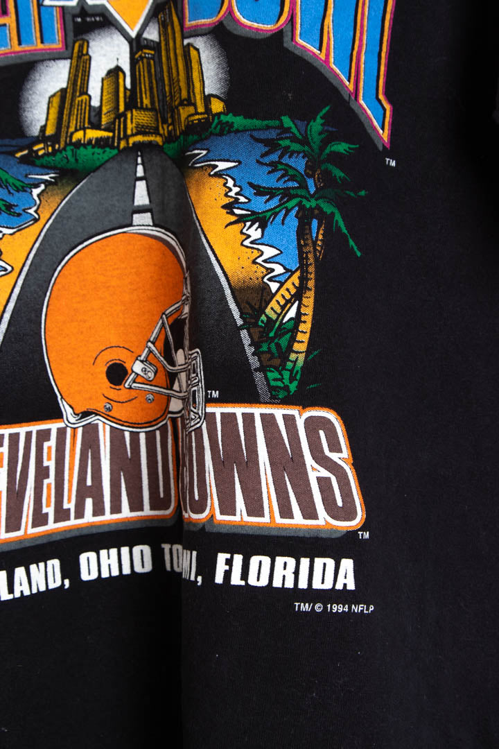Image of 1994 Cleveland Browns Super Bowl XXIX Single Stitch T-Shirt (M)