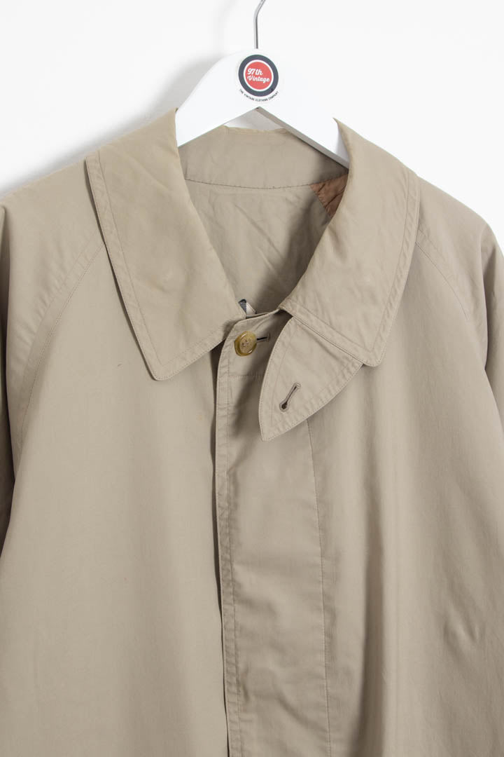 Image of Burberry Nova Check Lined Mac Coat (L)