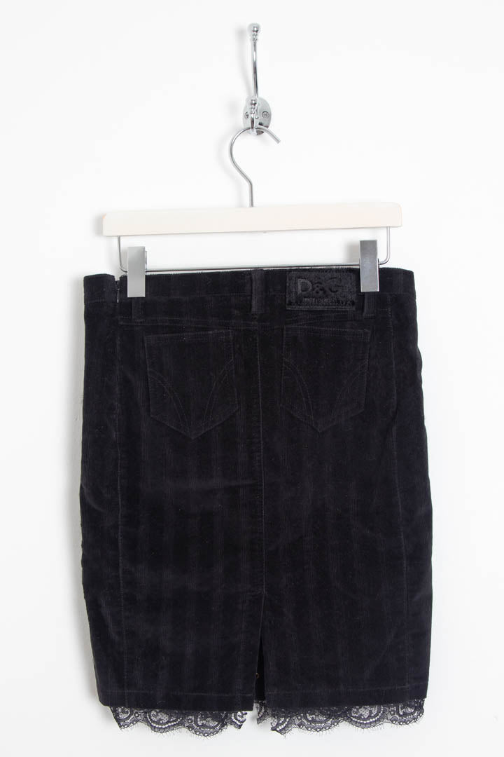 Image of Women's D&G Corset Fur Skirt (M)