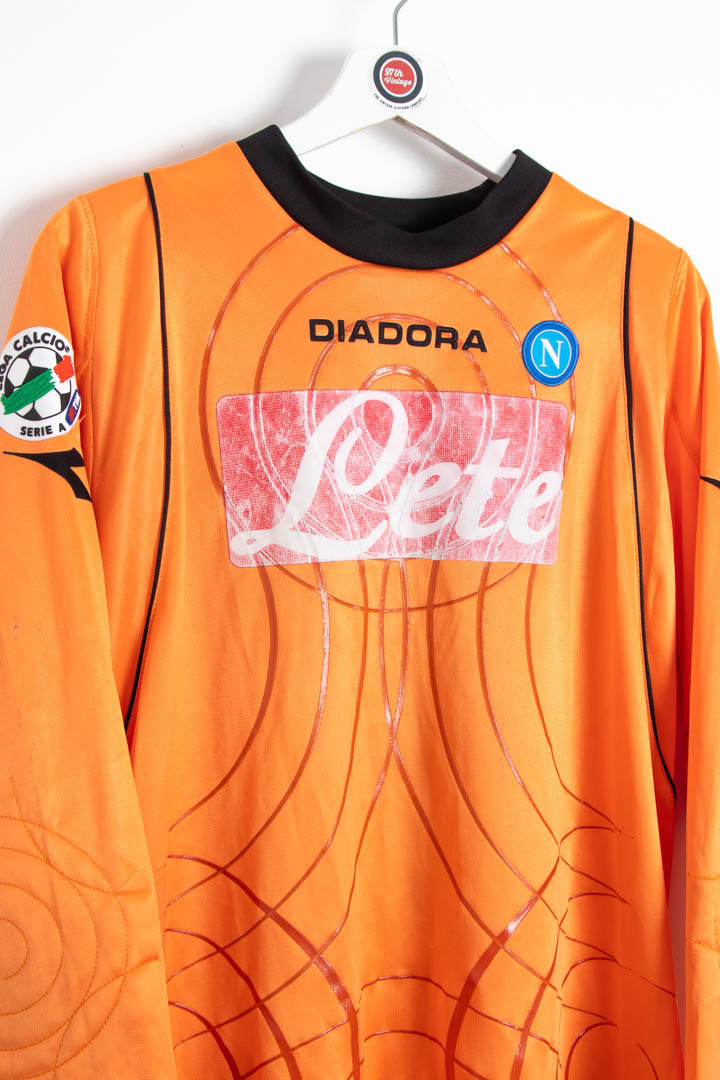 Image of 2007-08 Napoli #30 Navarro Goalkeeper Football Shirt (M)