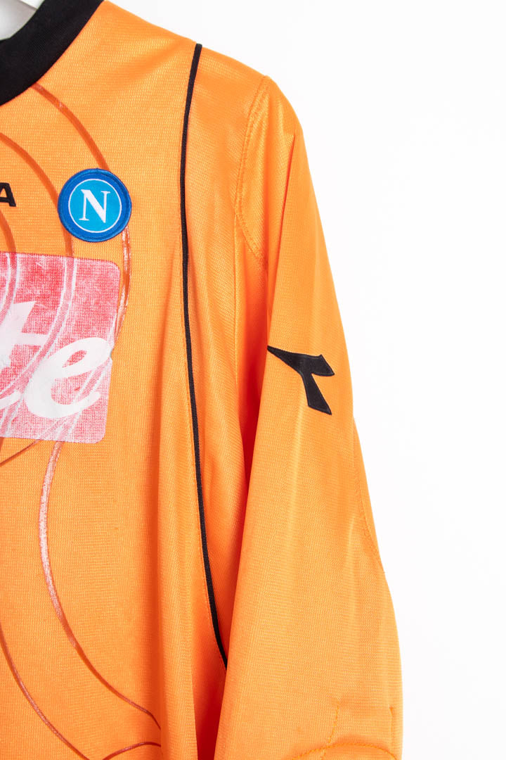Image of 2007-08 Napoli #30 Navarro Goalkeeper Football Shirt (M)