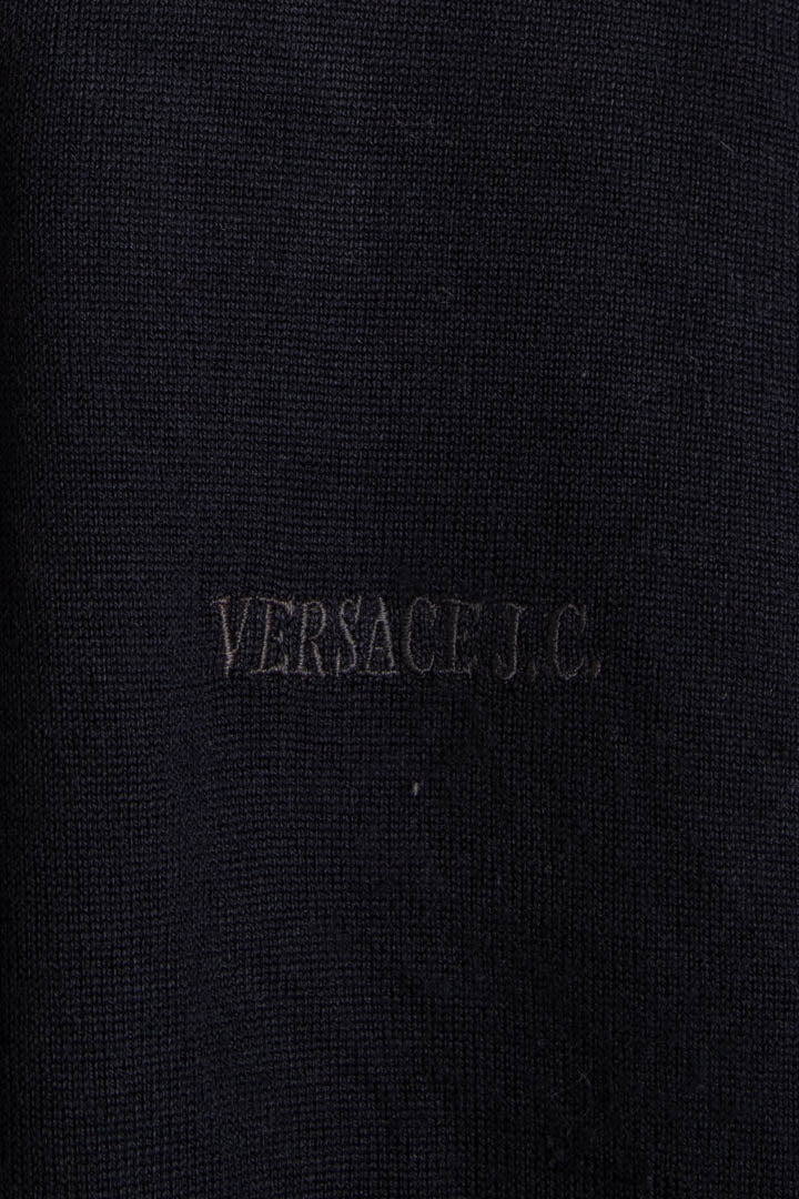 Image of Versace 1/4 Zip Knitted Jumper (S)