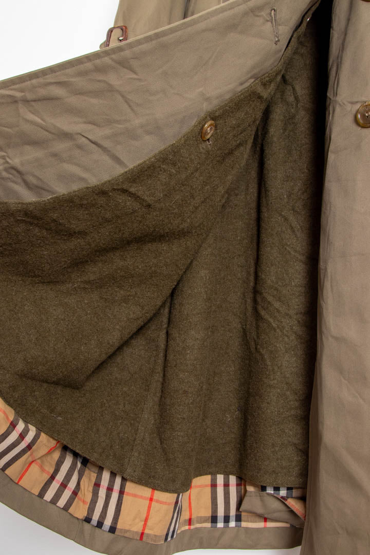 Image of Women's Burberry Wool Lined Nova Check Trench Coat (S)