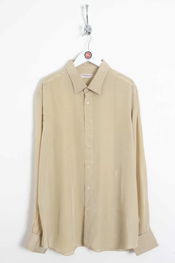 Image of YSL Long Sleeve Silk Dinner Shirt (XL)