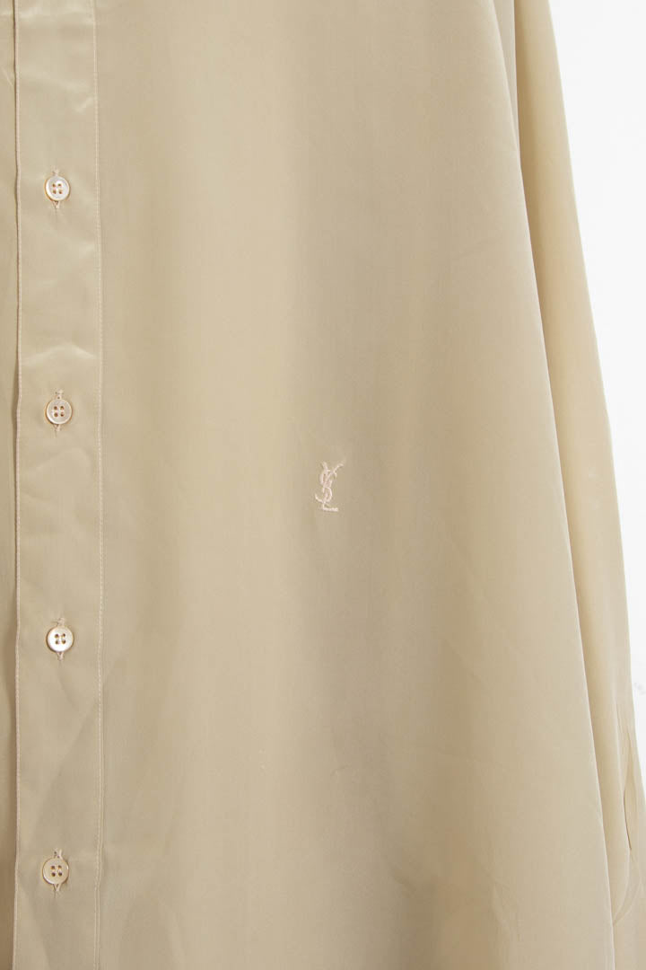 Image of YSL Long Sleeve Silk Dinner Shirt (XL)