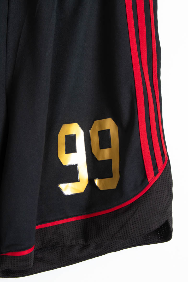 Image of 2006-07 AC Milan Ronaldo #99 Adidas Football Shorts (XL)