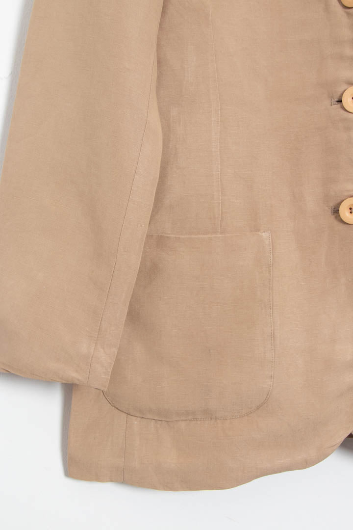 Image of Women's Armani Jeans Linen Blazer Jacket (S)