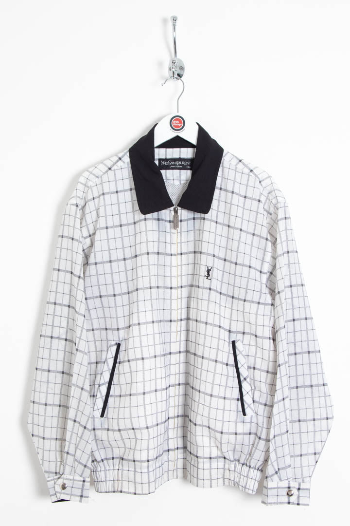 Image of YSL Checkered Harrington Jacket (M)
