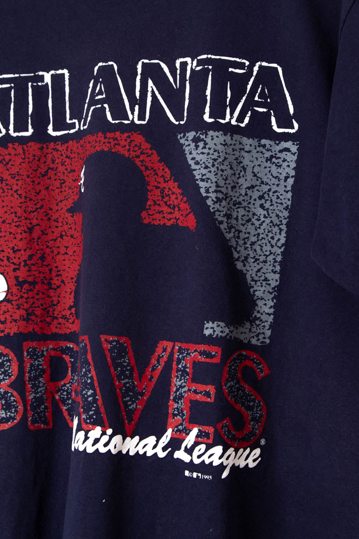 Image of 1995 Atlanta Braves Baseball Graphic T-Shirt (M)