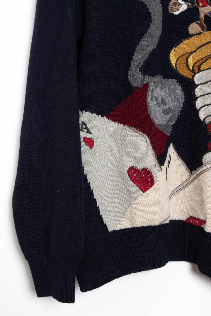 Image of 1993 Iceberg Disney Jiminy Cricket Wool Knitted Jumper (XL)