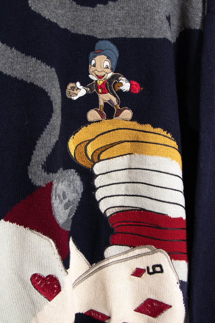 Image of 1993 Iceberg Disney Jiminy Cricket Wool Knitted Jumper (XL)