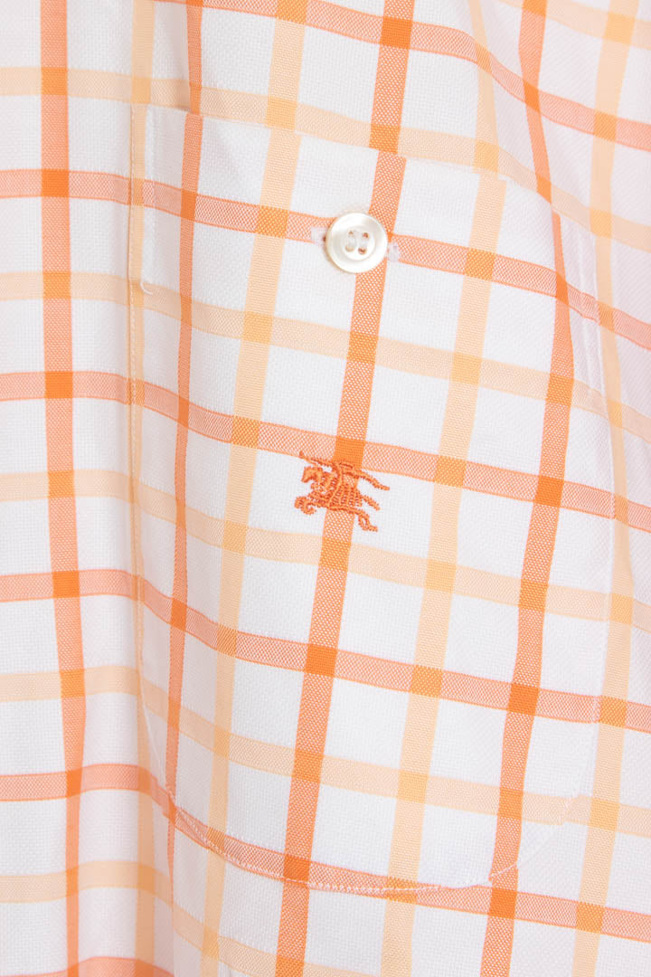 Image of Burberry Short Sleeve Checkered Shirt (M)