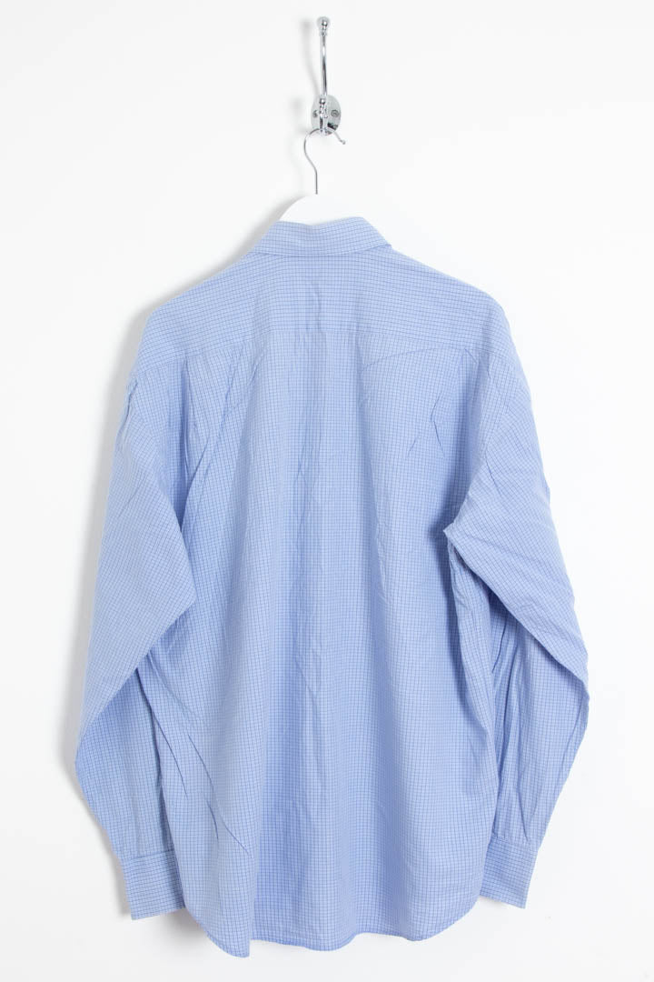 Image of YSL Windowpane Long Sleeve Shirt (L)