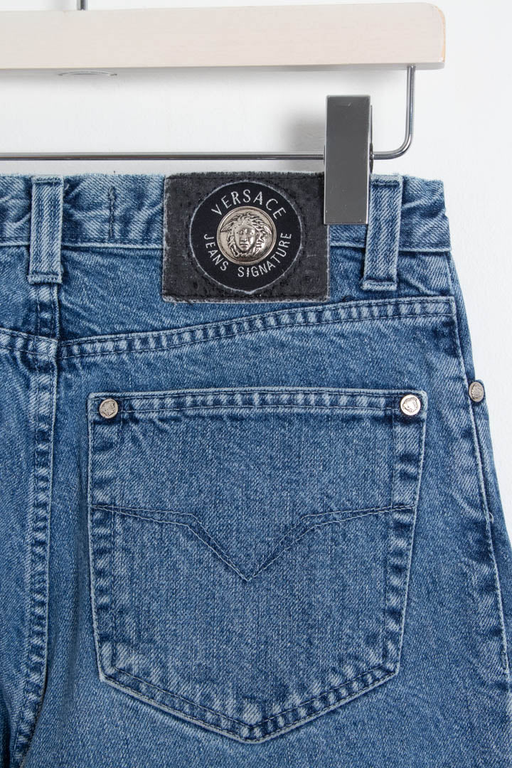 Image of Women's Versace High Waisted Denim Jeans (UK 10)