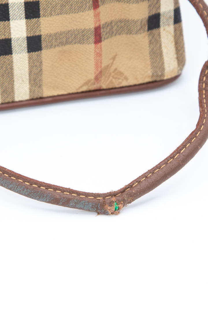 Image of Burberry Nova Check Mini Bucket Bag