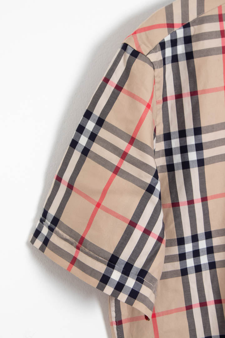 Image of Burberry Nova Check Short Sleeve Shirt (M)