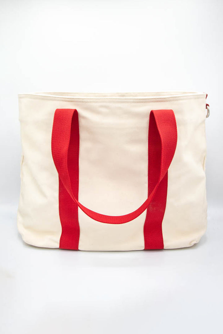 Image of Prada Luna Rossa Canvas Tote Bag