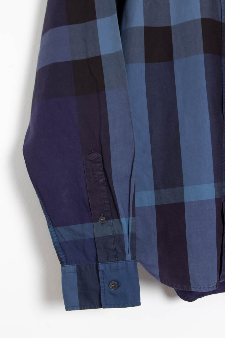 Image of Burberry Long Sleeve Checkered Shirt (S)