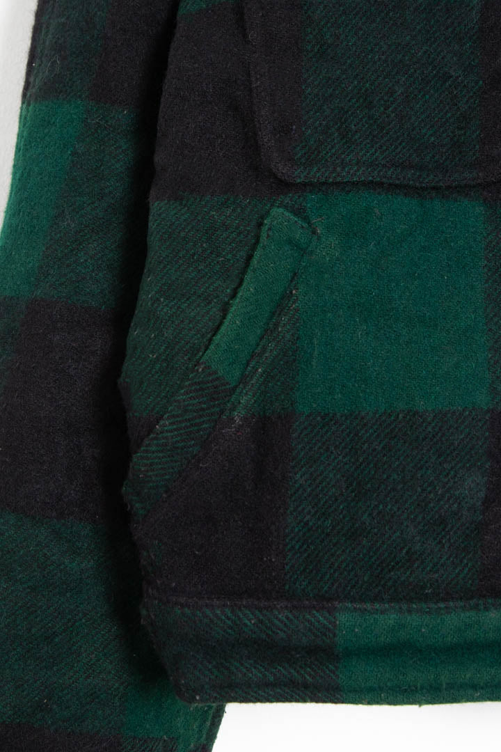 Image of 1992 Polo Ralph Lauren Plaid Wool Work Jacket (S)