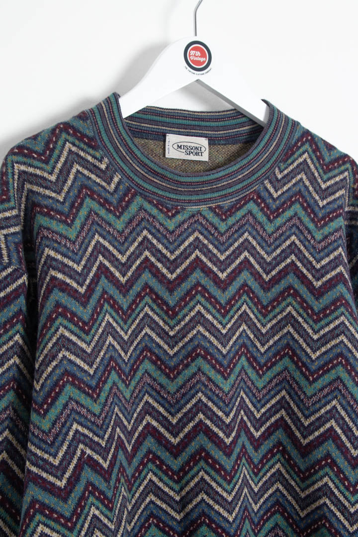 Image of Women's Missoni Crew Neck Knitted Jumper (XL)