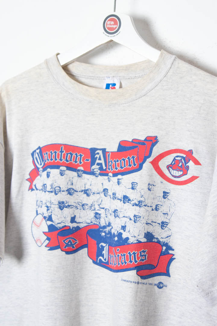 1992 Canton-Akron Indians Baseball Single Stitch T-Shirt (M)