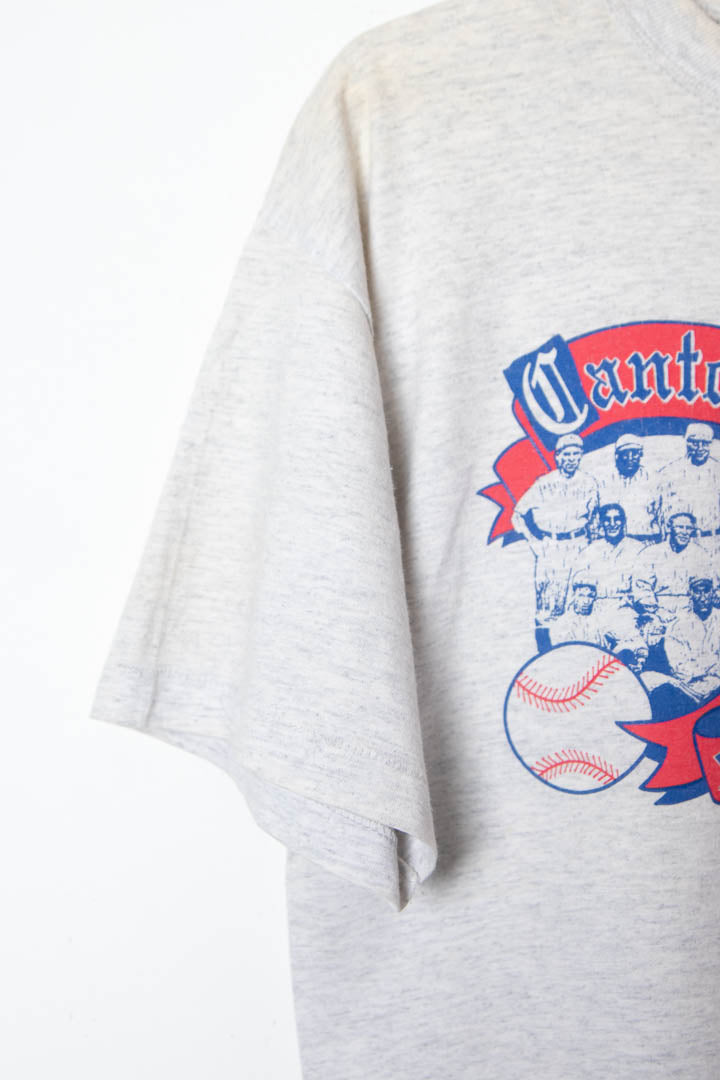 1992 Canton-Akron Indians Baseball Single Stitch T-Shirt (M)