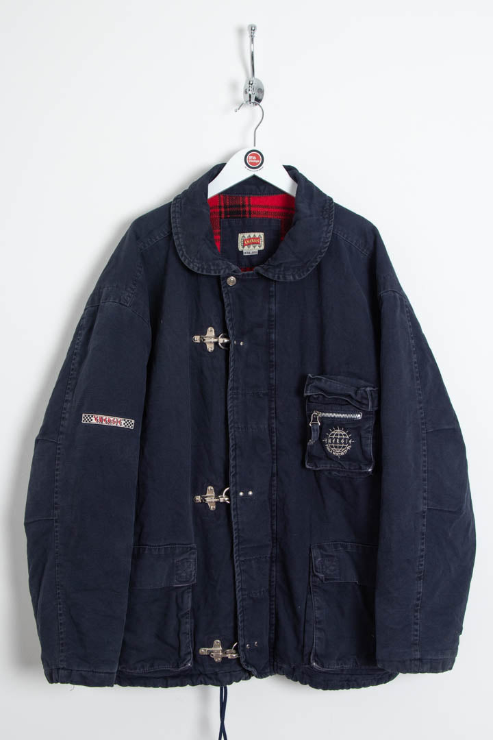 Image of 1995 Energie Fireman Clasp Quilted Parka Jacket (XL)