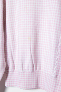 Image of Champion Gingham Pattern Reverse Weave Sweatshirt (S)