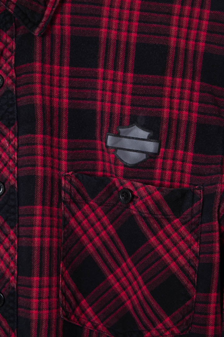 Image of Harley Davidson Long Sleeve Flannel Shirt (L)