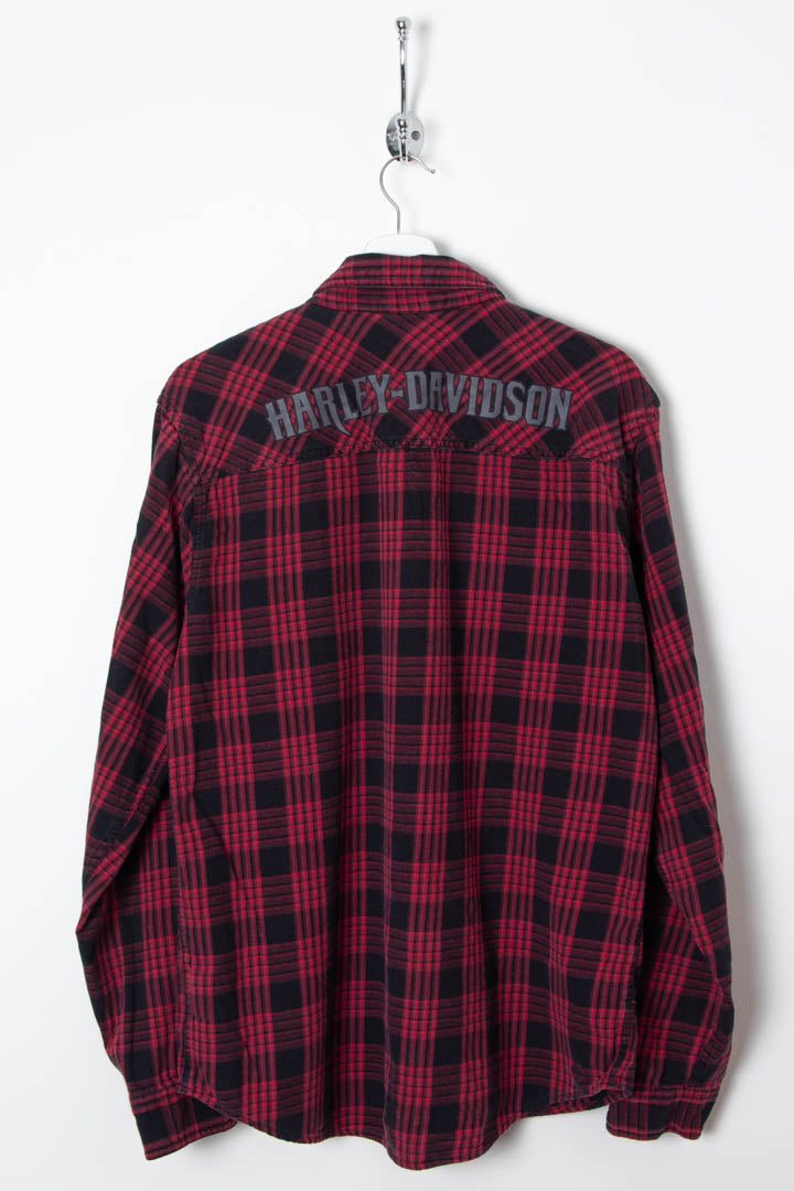 Image of Harley Davidson Long Sleeve Flannel Shirt (L)