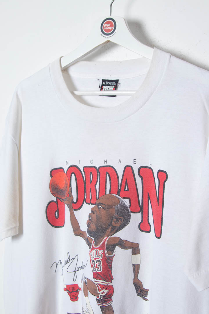 Screen fashion Stars Chicago Bulls Vintage 90s Single Stitch T-Shirt Unisex Large (L)