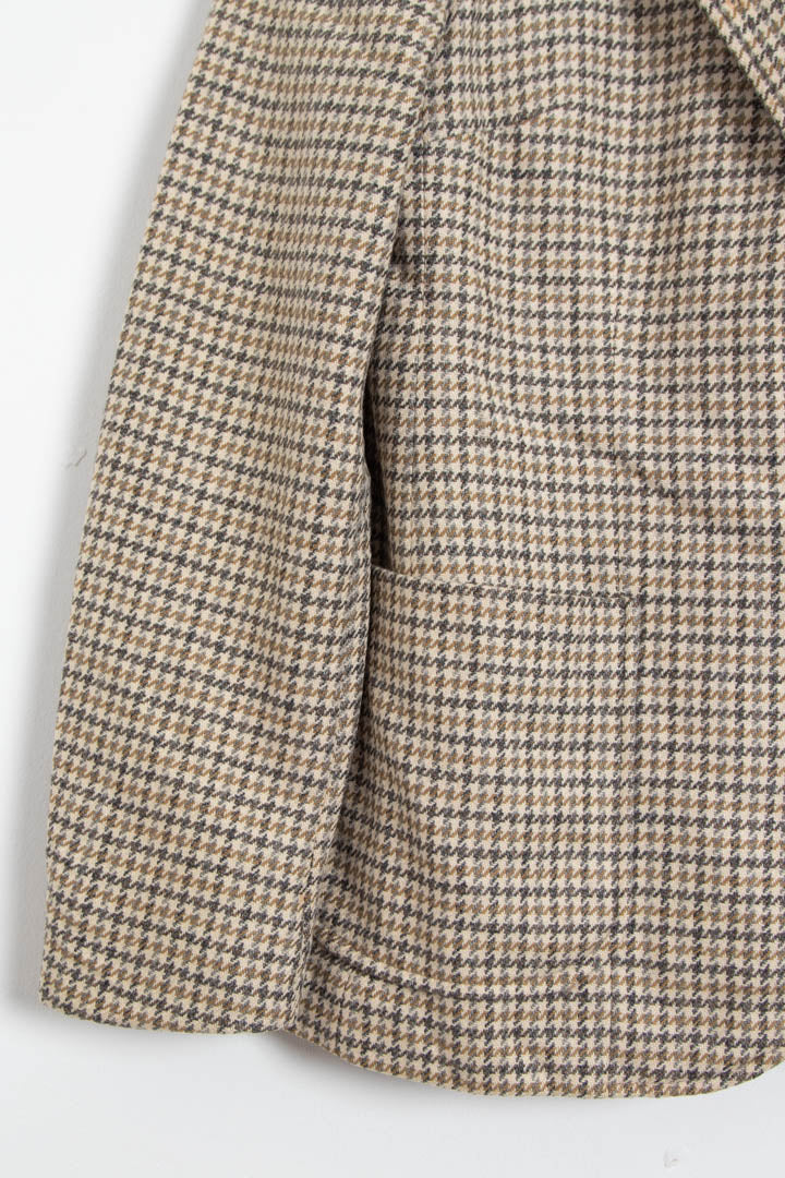 Image of Women's Burberry Houndstooth Wool Blazer (S)