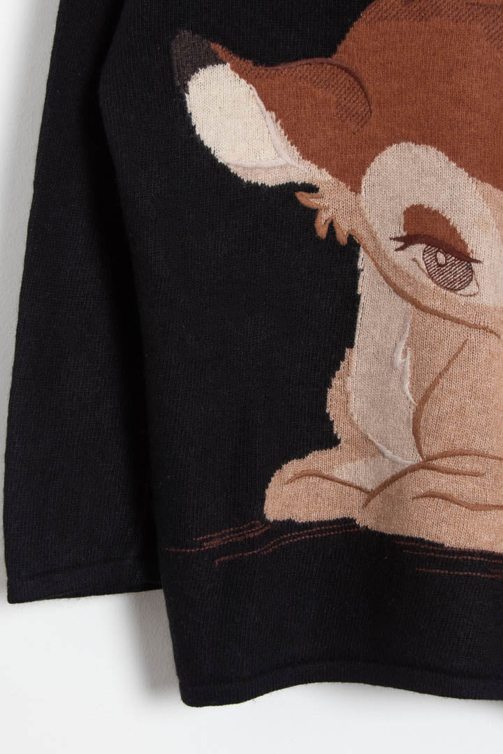 Image of Iceberg Disney Bambi Roll Neck Knitted Jumper (XL)