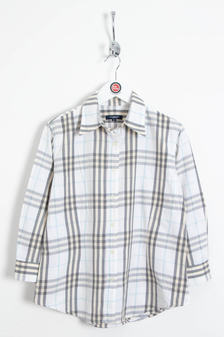 Image of Women's Burberry Checkered Long Sleeve Shirt (M)