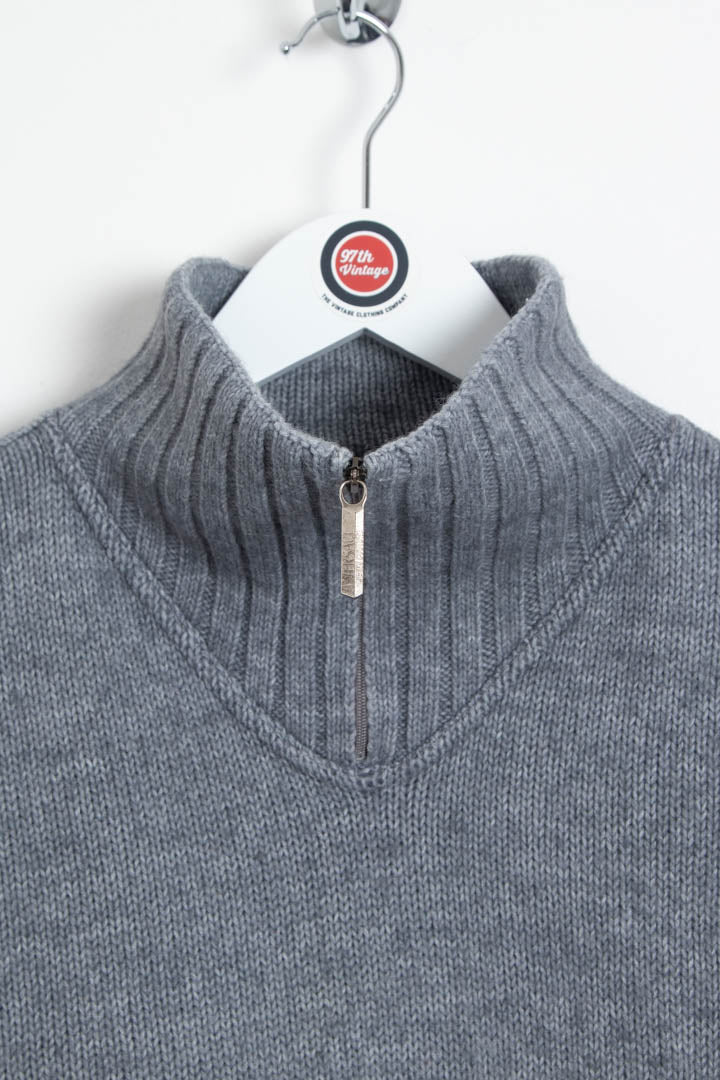 Image of Versace Jeans Couture 1/4 Zip Knitted Jumper (L)