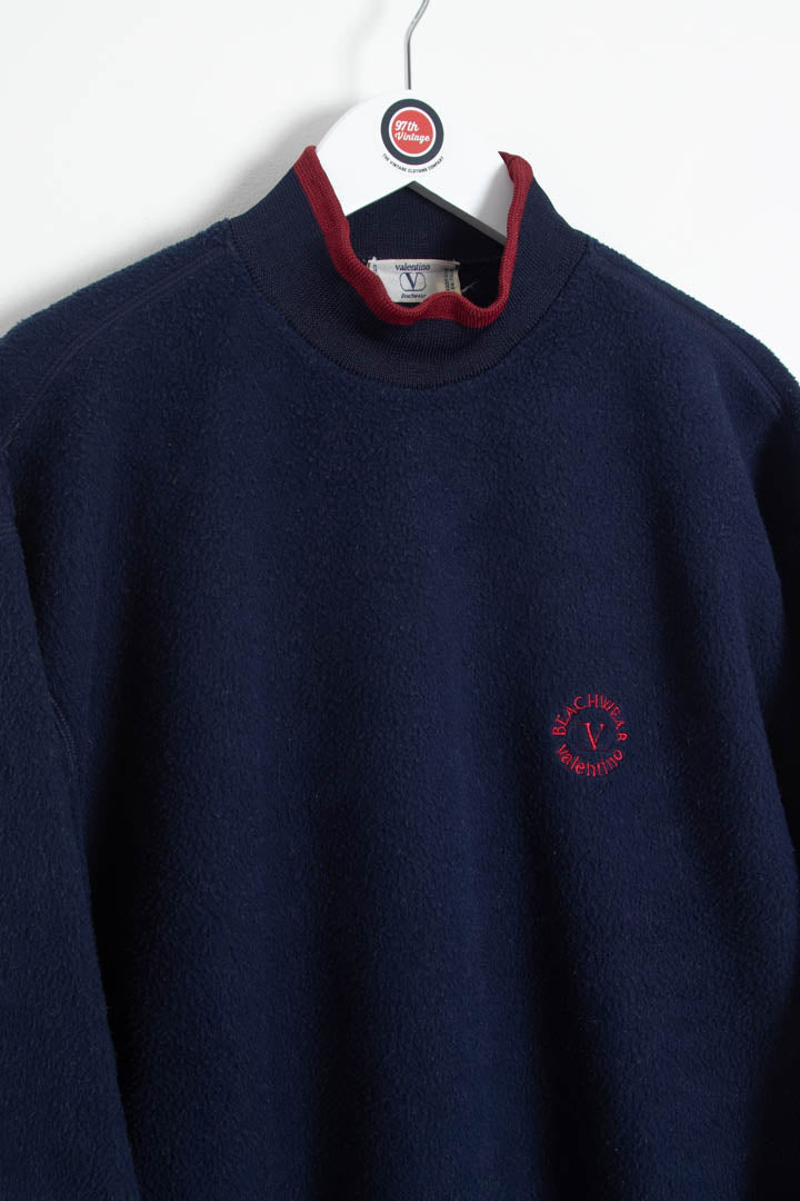 Image of Valentino Garavani Mock Neck Fleece Jumper (M)