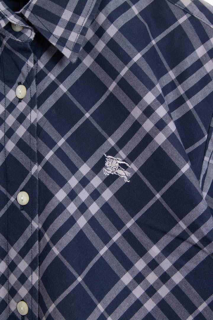Image of Women's Burberry Long Sleeve Checkered Shirt (M)