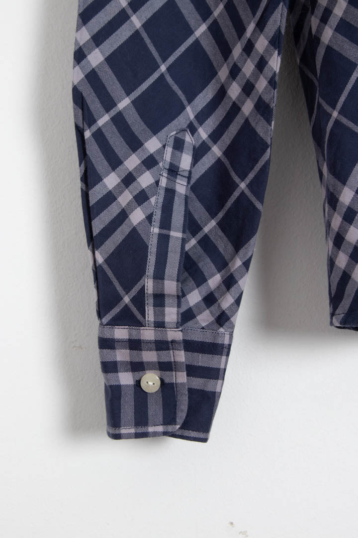 Image of Women's Burberry Long Sleeve Checkered Shirt (M)
