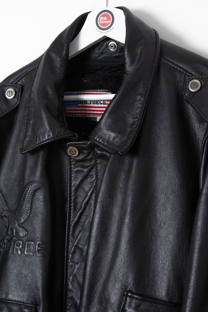 Image of US Air Force Leather Bomber Jacket (M)