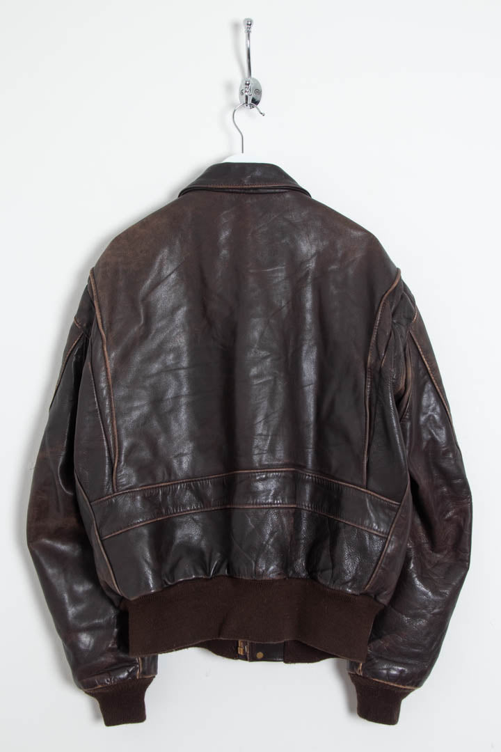 Image of Schott NYC A-2 Style Leather Bomber Jacket (M)