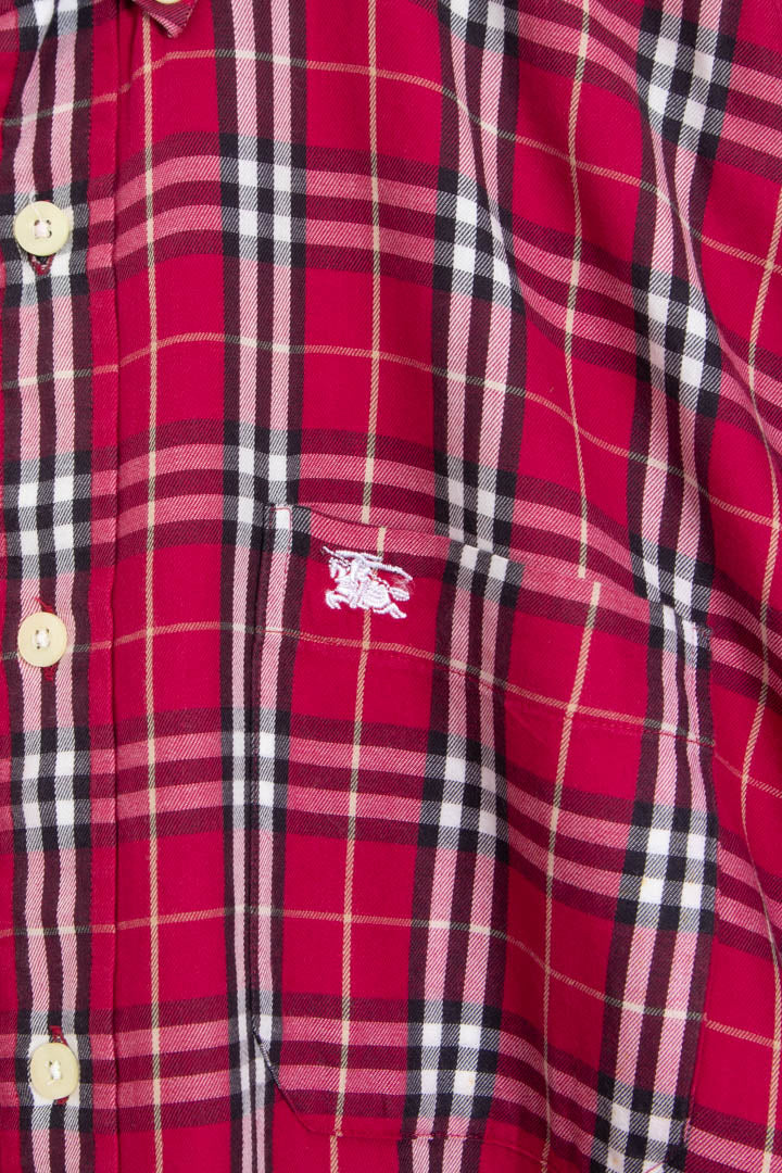 Image of Burberry Long Sleeve Checkered Shirt (M)