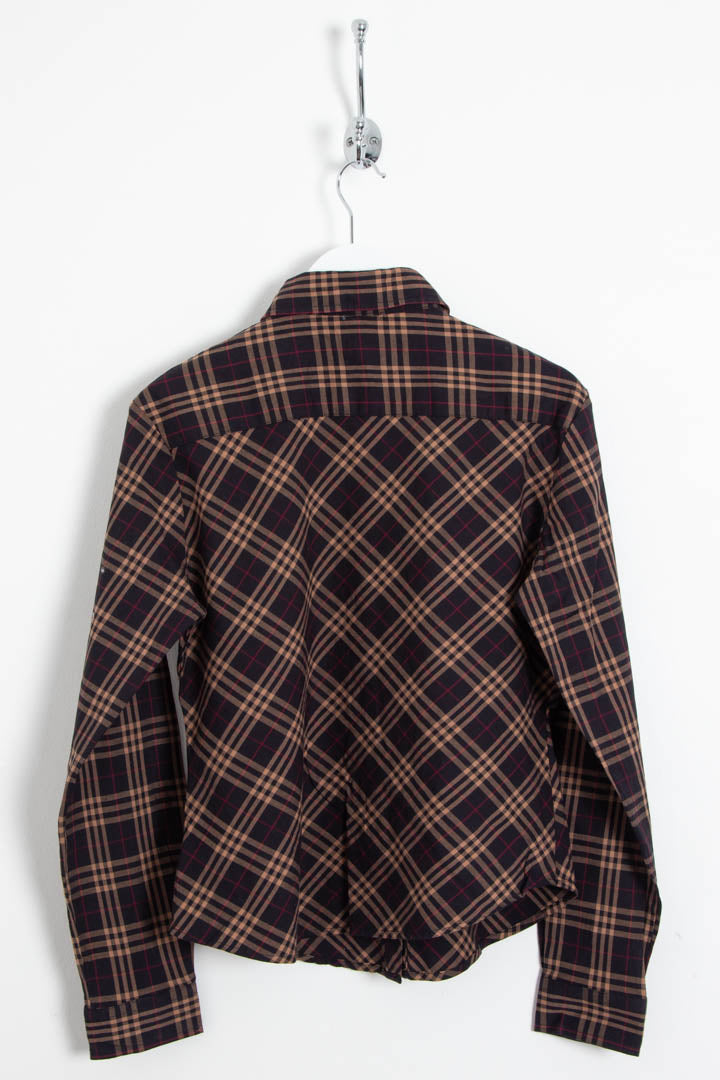 Image of Women's Burberry Long Sleeve Checkered Shirt (S)